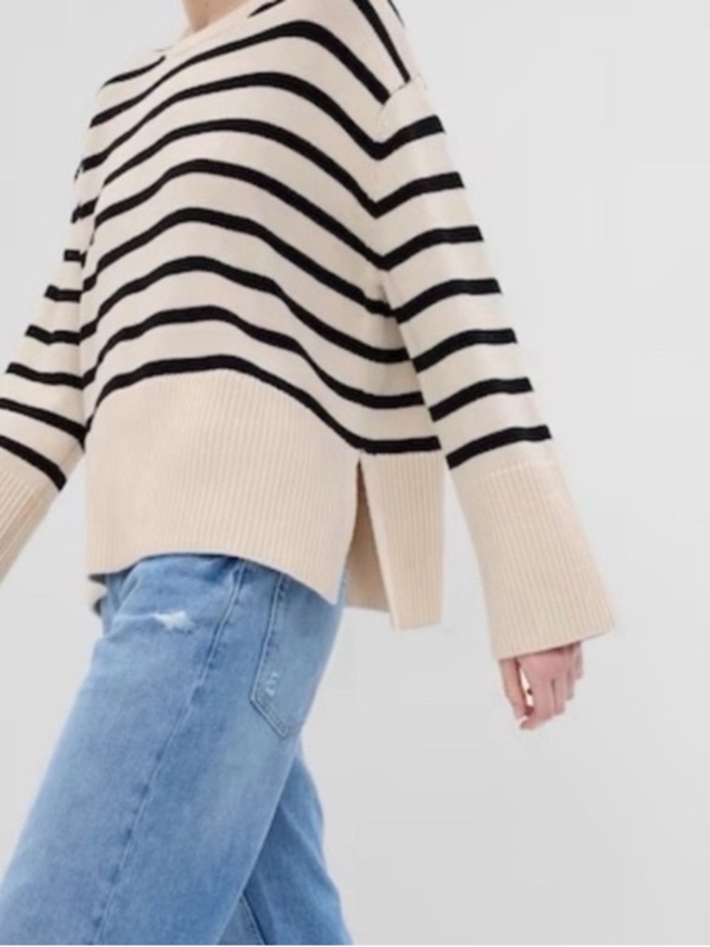 100% Cotton Gap Crewneck Sweater